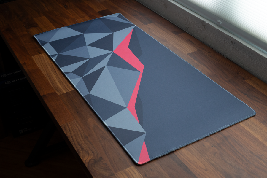 Geometric deskpad on desk